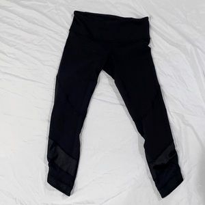 Lululemon mesh detail crop leggings